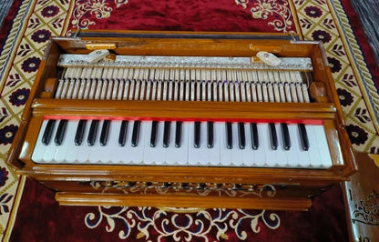 Vintage Themed 3.75 Octave 3 Line Standard Harmonium - National Music India