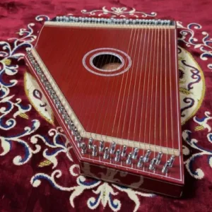 Swarmandal/Surmandal Indian Harp, 36 strings | Deep Rosewood Color
