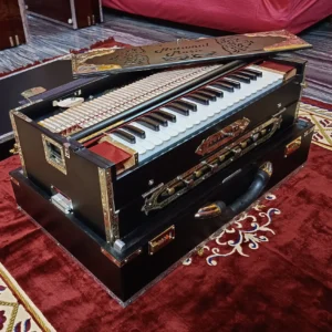 National Music Premium Luxury 3 Line 9 Scale Changer Harmonium- Matte Black